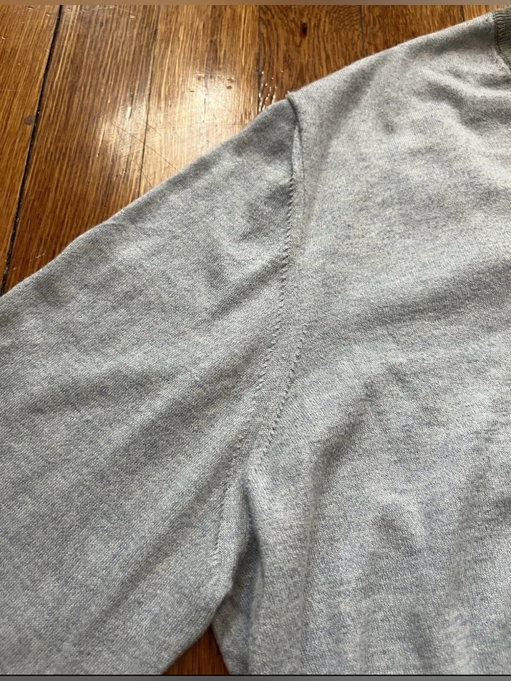 Brucello Cucinelli Men’s Cotton V-neck Sweater Italy Size 50 Medium Light Blue - Picture 6 of 15